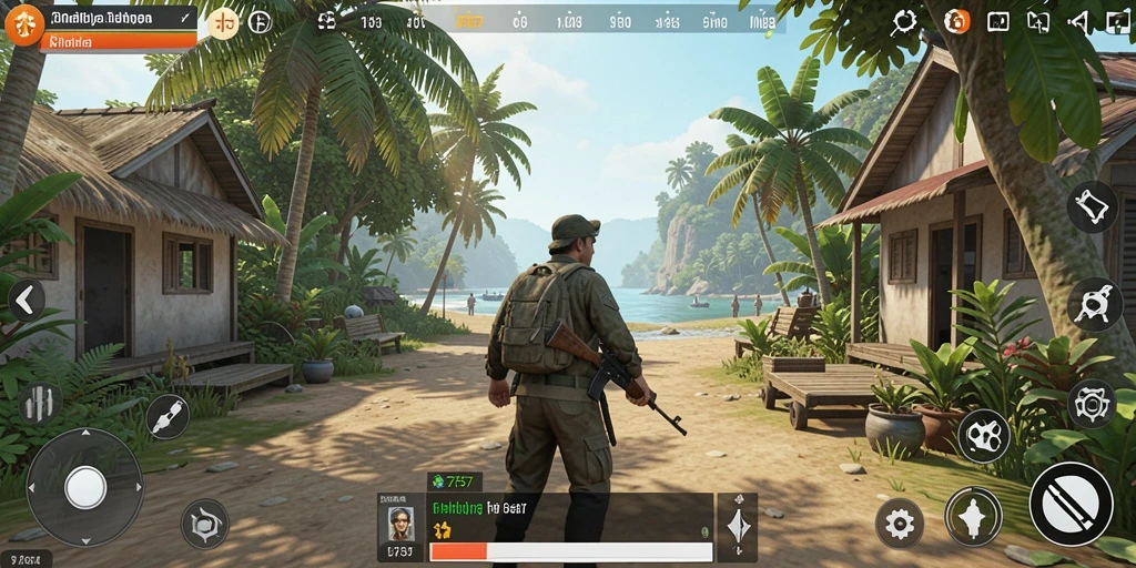Tangkapan layar gameplay 2757 menunjukkan interaksi karakter dalam simulasi kehidupan.