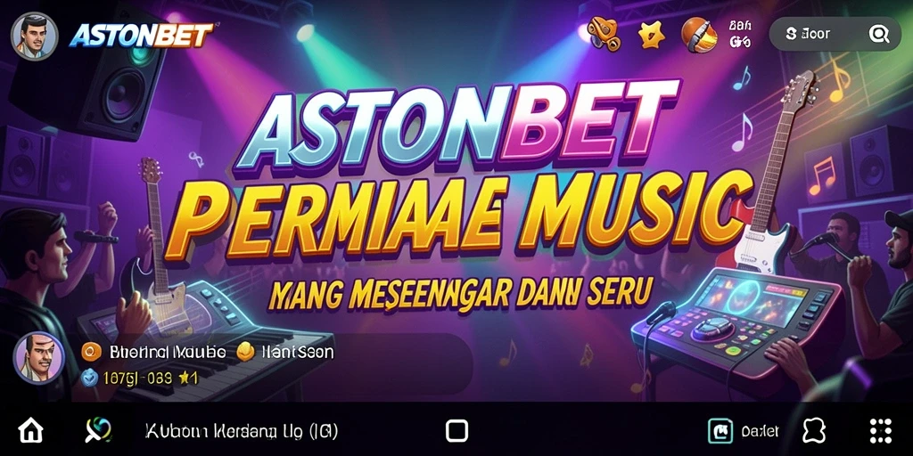 Tangkapan layar dari gameplay ASTONBET menampilkan keseruan bermain musik.