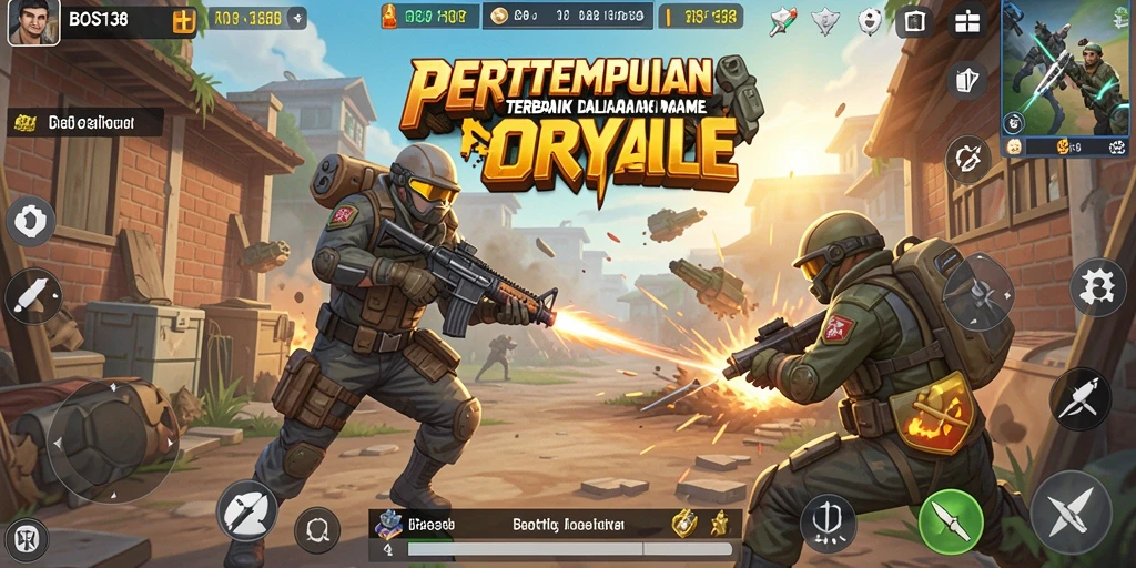 Gameplay seru dan atmosfer pertempuran di BOS138.