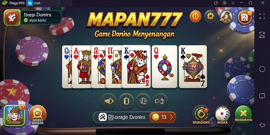 Screenshot utama MAPAN777 menunjukkan gameplay seru dan kompetitif di dunia Domino.
