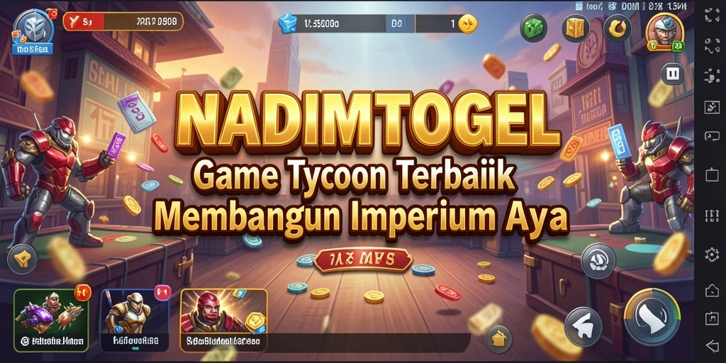Screenshot gameplay NADIMTOGEL menampilkan momen seru mengelola bisnis Tycoon.
