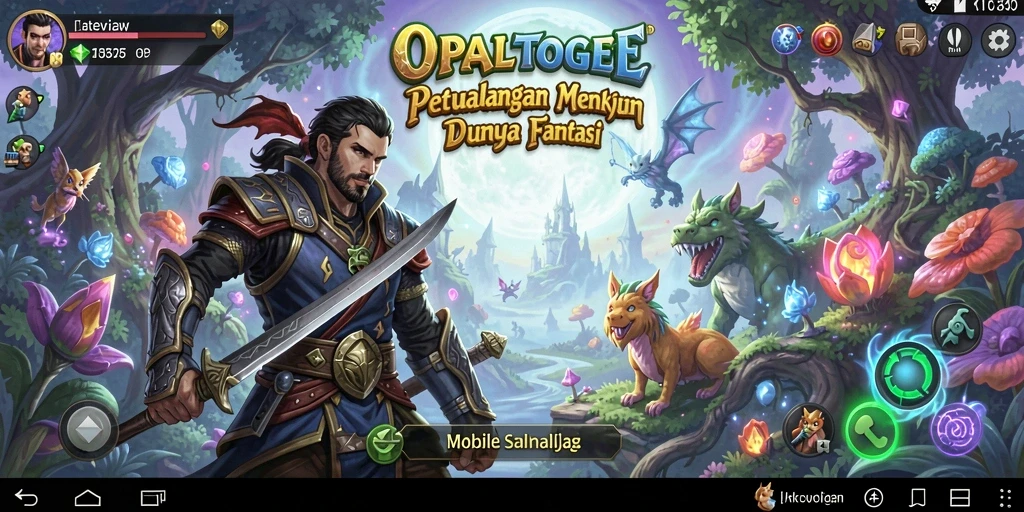 Tampilan gameplay OPALTOGEL yang menakjubkan dan menantang.