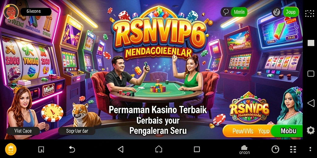 Screenshot utama RSNVIP6 menampilkan gameplay kasino yang mendebarkan.