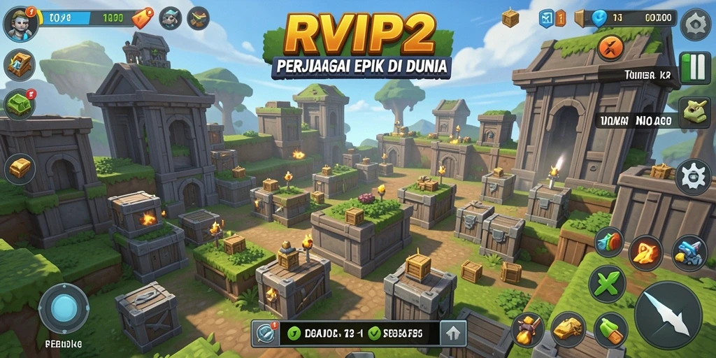 Gameplay menarik Tower Defense dengan berbagai menara dan musuh yang menantang.