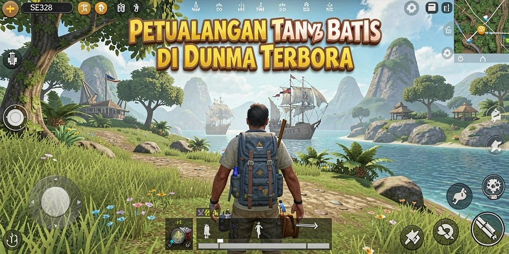 Tangkapan layar menampilkan petualangan seru dalam dunia Open World.