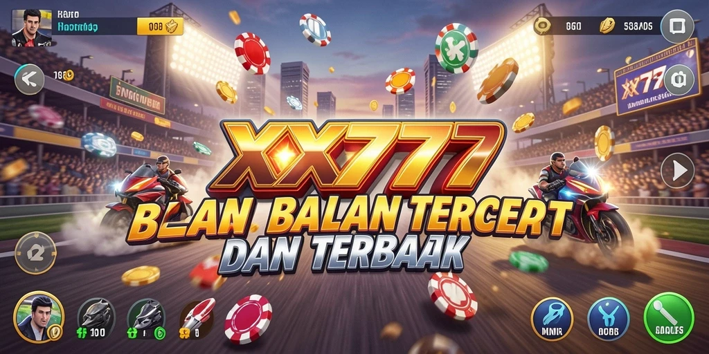 Tampilan gameplay XXX777 yang intens dan penuh aksi balapan.