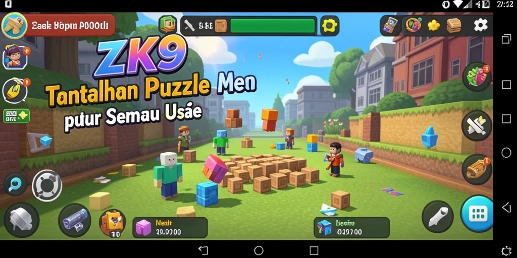 Gameplay menarik ZK9 dengan berbagai teka-teki kreatif.